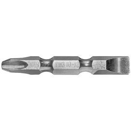 Century Drill & Tool 70283 Premium S2 Double Ended #3 Phillips and #10-12 Slotted Screwdriving Bit