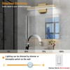 SineRise LED Modern Bathroom Vanity Light Fixtures (16-Inch, 3000K/4000K/6000K, Dimmable),