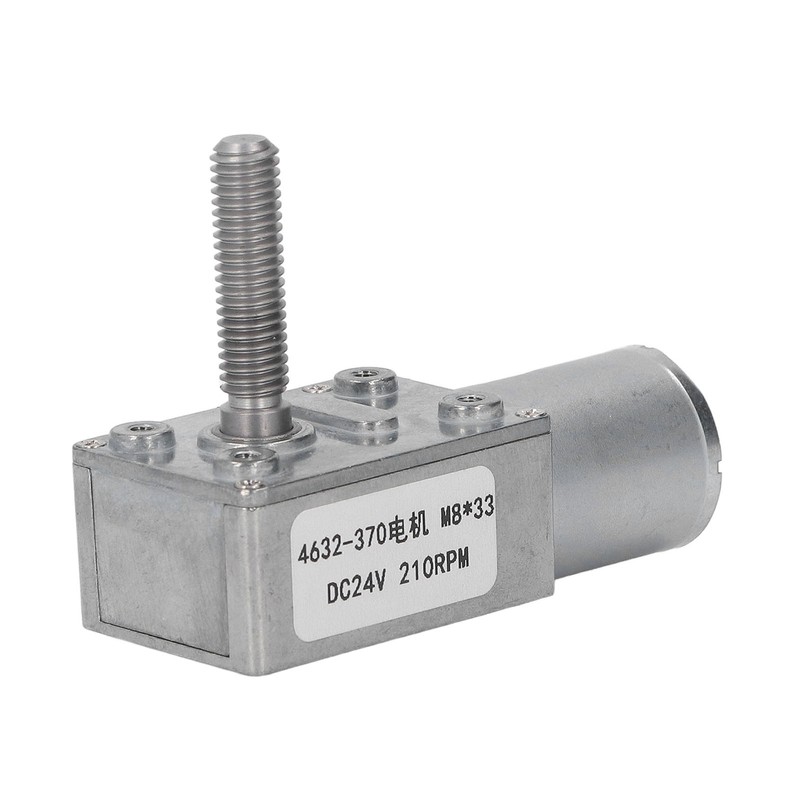 Turbo Worm Geared Motor High Torsion Micro Gearbox DC24V M8x33mm