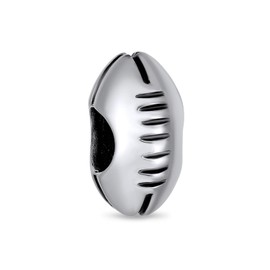 American Football Charms 925 Sterling Silver Sports Bead