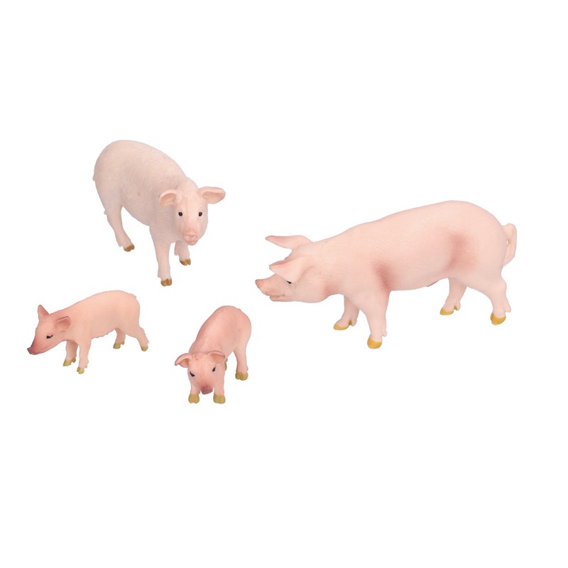 Simulation Farm Pig Animals Model Figures Toy Set Preschool Educational