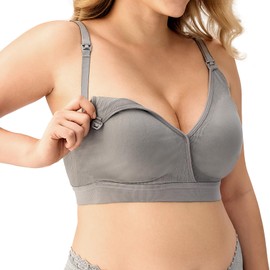 HBselect Nursing Bras for Breastfeeding, Seamless V Neck Maternity Bra Wireless Women Pregnancy Sleep Bralette