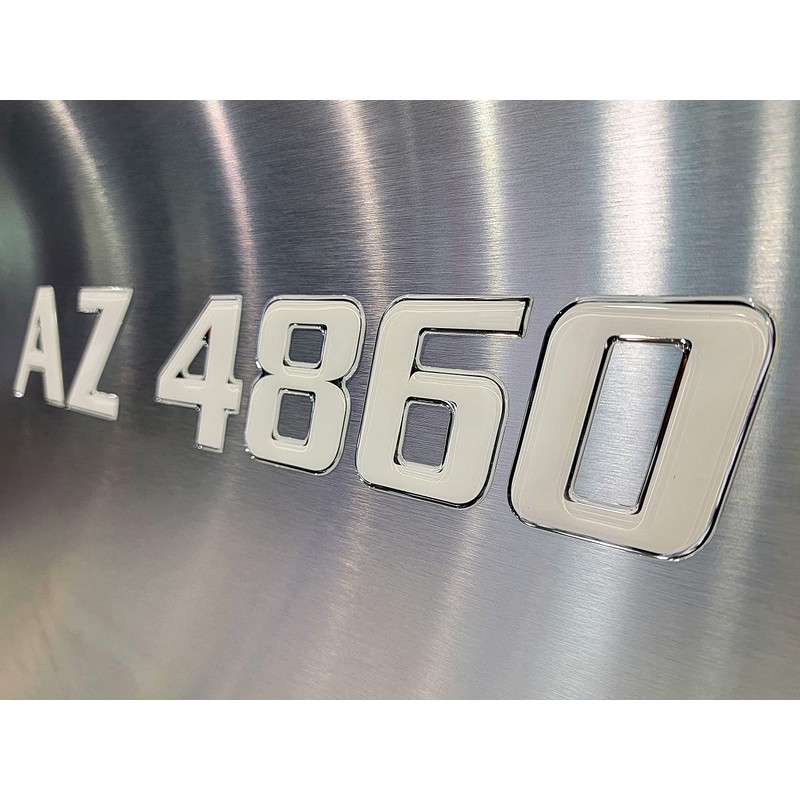 3D Raised Boat & Jet ski Registration Numbers/Domed Registration Letters