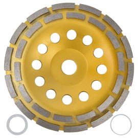 Diamond Cup Grinding Wheel Double Row Concrete Grinding Wheels for Granite Stone Marble180mm