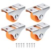 PATIKIL 1" Mini Fixed Plate Caster Wheels, 4 Pack Low