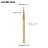 HARFINGTON 10pcs 325-400 Grits Diamond Grinding Bit 2.5mm Tapered Head