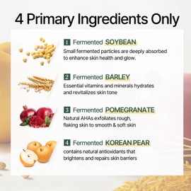 mixsoon mixsoon Bean Essence Exfoliating Hydrating Korean Skin Care Glass skin Hyaluronic Acid Serum (1.01 Fl Oz([Pack of 1))