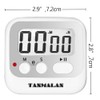 Easy to USE, Digital Timer Kitchen Timer, Magnetic Timer,Tanmalan(Silvery,1 Pack)