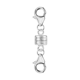ALEXCRAFT Silver Magnetic Chain Clasp, Magnetic Double Lobster Clasp, Sterling Silver 925 Magnetic Clasp, Magnetic Necklaces, Chain Extension, Bracelets Clasp, Magnetic Connector