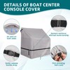 900D Boat Center Console Cover for Outdoor Storage with Large