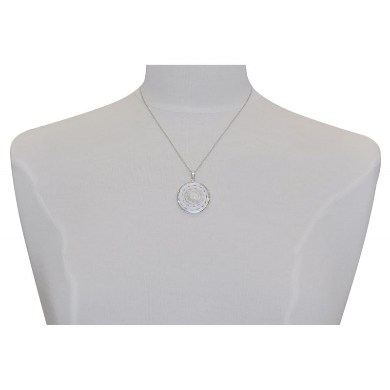 LES POULETTES BIJOUX - Sterling Silver 925 Pendant Disc and