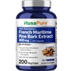 NusaPure French Maritime Pine Bark Extract 400mg per Veggie Caps