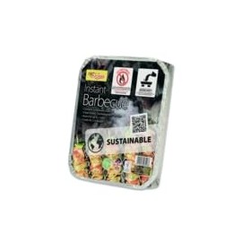 Disposable Instant BBQ Barbecue Instant Light Charcoal- Ideal for Garden BBQs, Camping, Outdoor Parties, and Picnic Easy To Use (500 Gram)