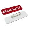 Manager 1 x 3" Name Tag, Red (3 Pack)