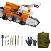 Chainsaw Chain Sharpening Jig, Deluxe Saw Sharpener Accessories Kit for