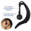 Maximal Power REH2 2-Pin Adjustable C-Shaped Earpiece with Rubber Earhook/Earbud