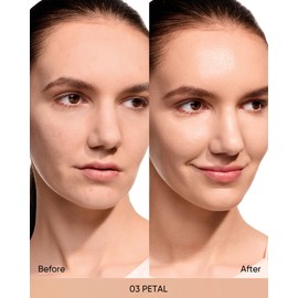 SKINTIFIC Cover Glow Perfect Cushion Foundation – Natural Radiant Finish, Medium-to-High Buildable Coverage, Hydrating Peptide Complex, Lightweight for Dry & Combination Skin, #03 Petal