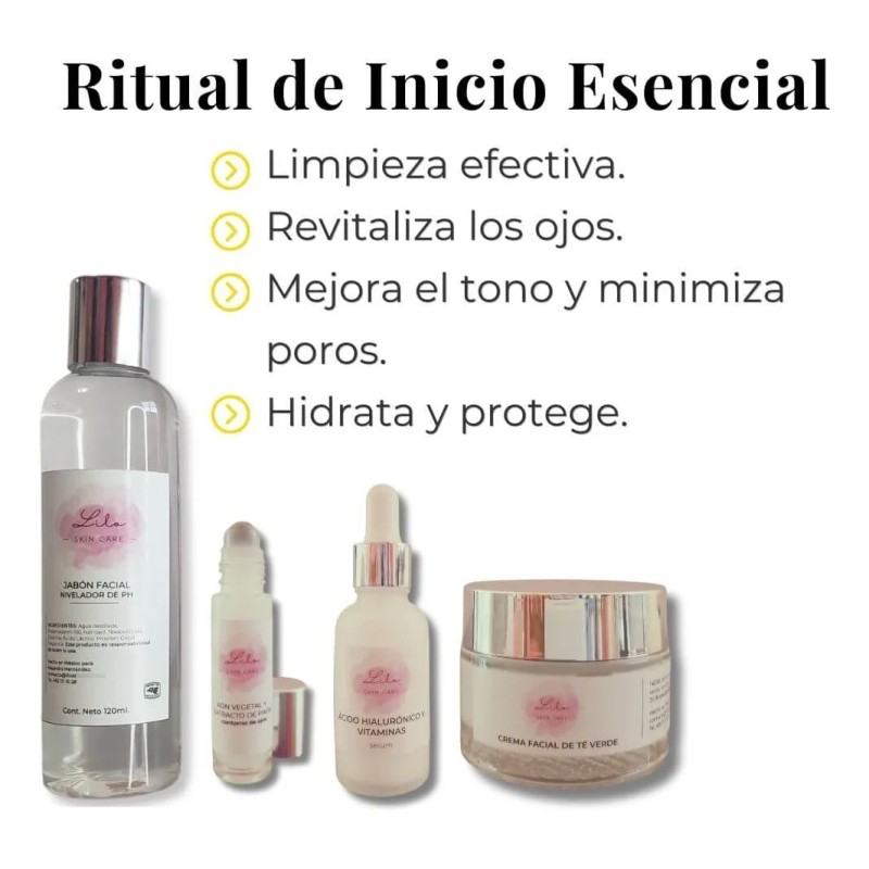 Kit Facial Completo Lilo Skincare Niacinamida Antioxidante