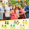 Liliful 12 Pairs Pineapple Sunglasses Luau Glasses Tropical Pineapple Glasses