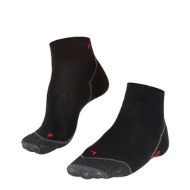 FALKE Women's Impulse Air Running Socks, Quarter Length, Light Padding, Sweat Wicking, Breathable Quick Dry, Lyocell, Black (Black 3000), 9.5-10.5, 1 Pair