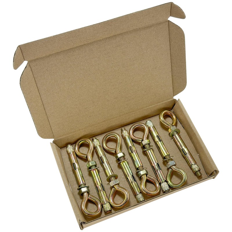 8 PCS Expansion Eye Bolts Heavy Duty Anchor Bolts (M8*60)