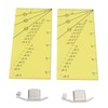 2set Seam Guide Ruler Strong Magnetic Stainless Steel Transparent Acrylic