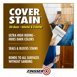qt Zinsser 03504 White Zinsser, Cover-Stain Oil-Based Stain Blocker, 450 VOC