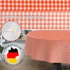 Fabric Tablecloth Washable Table Linen Tablecloth Cotton Polyester Vichy Red