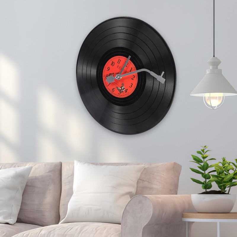 Alipis Vinyl Record Wall Clocks, 30cm Creative Music Vinyl Records
