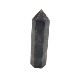 Pandiui23 Labradorite Stone Tower, Crystal Wand, Natural Labradorite Hexagonal Crystal Column, Rock Crystal Wands, Labradorite Wands, Tower (Labradorite, 7-8 CM)