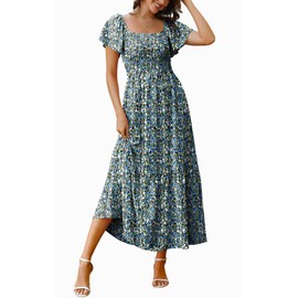 Summer Dresses for Women 2025 Italian Dress Maxi Dresses for Seniors Baby Shower Maternity Dress Floral L
