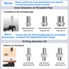 2 inch Casters Set of 4,Threaded Stem Caster Wheels -