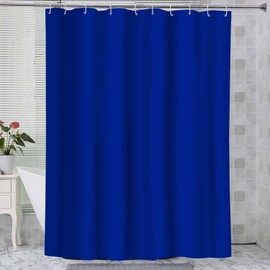 NTETSN Classic Royal Blue Shower Curtain, Solid Color Bathroom Curtain 60 X 72 Inches