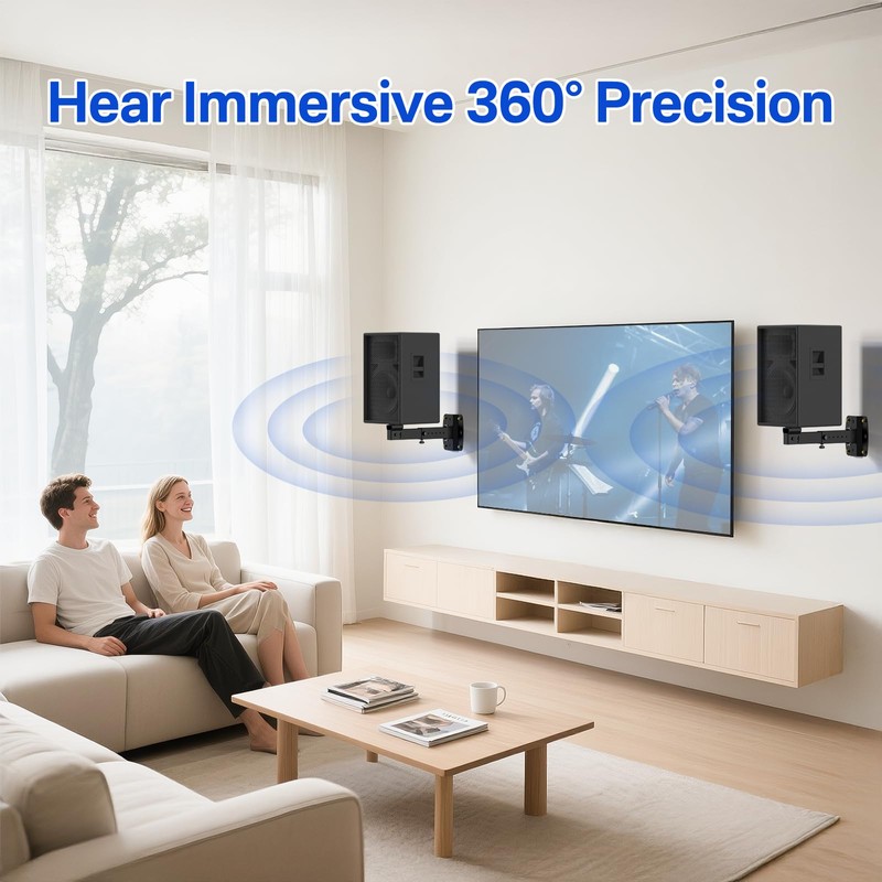 Rimous Heavy Duty Speaker Mounts for PA Speaker Wall Mount