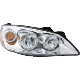 Robautoparts Halogen Headlight Assembly Right Passenger Side 2005-2010 For Pontiac G6 Without CTF Package GM2503255 20821144