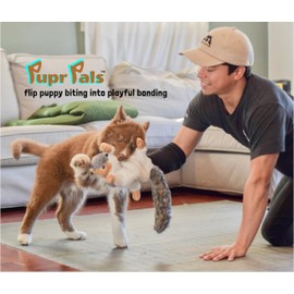 Milunova Pupr Pals Cat & Dog Wrestling Toy Puppet with Tough Padding for Safe Interactive Play, Protection to Stop Puppy Kitten Biting Hands; for Boredom-Busting Dog Training and Exercise