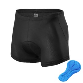 voofly Shorts de Ciclismo para Hombre Ropa Interior de Ciclismo Acolchada de Gel Hombres Calzoncillos de Ciclismo para Bicicleta de Carretera Negro Mediano