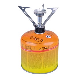 Gas Stove 85 g with Hard Shell Transport Container Ultralight Powerful Built-in Wind Protection
