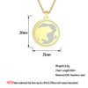 Chereda 316L Stainless Steel Engraved Grizzley Polar Bear Pendant Necklace