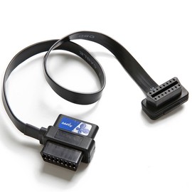 bbfly-A9 OBD II OBD2 16 Pin Splitter Extension 1 x Stecker auf 2 x Buchse Verlängerungskabel Diagnose Extender Adapter (2FT/60CM)