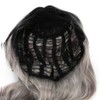 Long Curly Wavy Wigs Women Female Synthetic Hair Black Gray