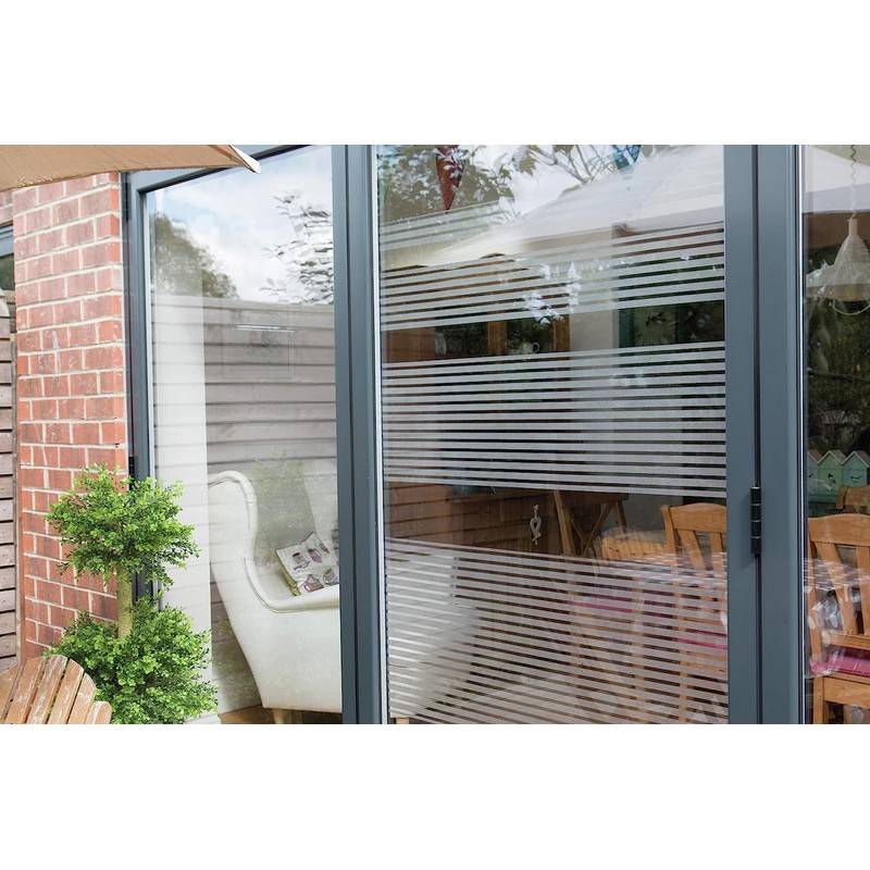 d-c-fix window film privacy Clarity static cling stripes 15 cm