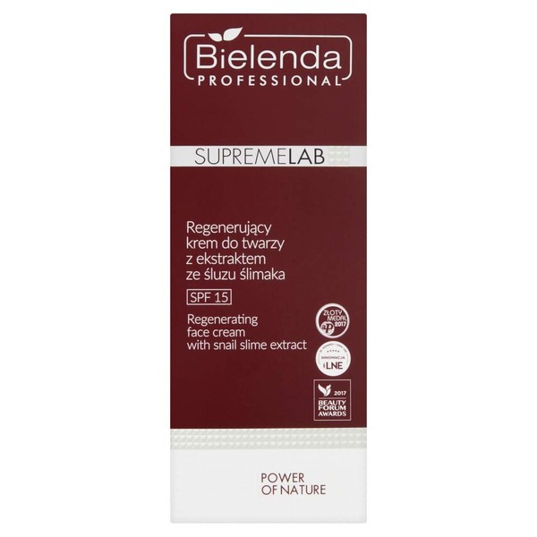 Bielenda Professional SupremeLab Power Of Nature SPF15 Regenerating Face Cream with 50 ml Snail Mucus Extract