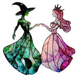 3LEGENDS LLC Wicked Witch Color Silhouette Window Sticker (6")