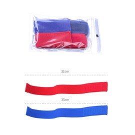 Convenient Set of 2 Elastic Hemostatic Bands, Dialysis, Point Pressure Design, Veins and Arteries, Red 12.2 inches (31 cm) / Blue 13.0 inches (33 cm), Safety Material & Precision Processing, For
