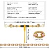 VEVOR Chain and Binder Kit, 3/8"-1/2" Ratchet Load Binders 9200