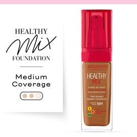 Bourjois Healthy Mix Anti-Fatigue Medium coverage Liquid Foundation 62 Cappucino, 3ml