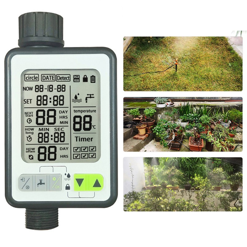 Watering Timer Automatic 3 Modes Rain Sensing Sprinkler Timer for