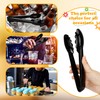30 Pack 9 Inch Black Plastic Serving Tongs Durable Disposable