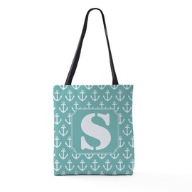 CafePress Monogram Letter S 18"x18" Reusable Grocery Shopping Sling Tote Bag